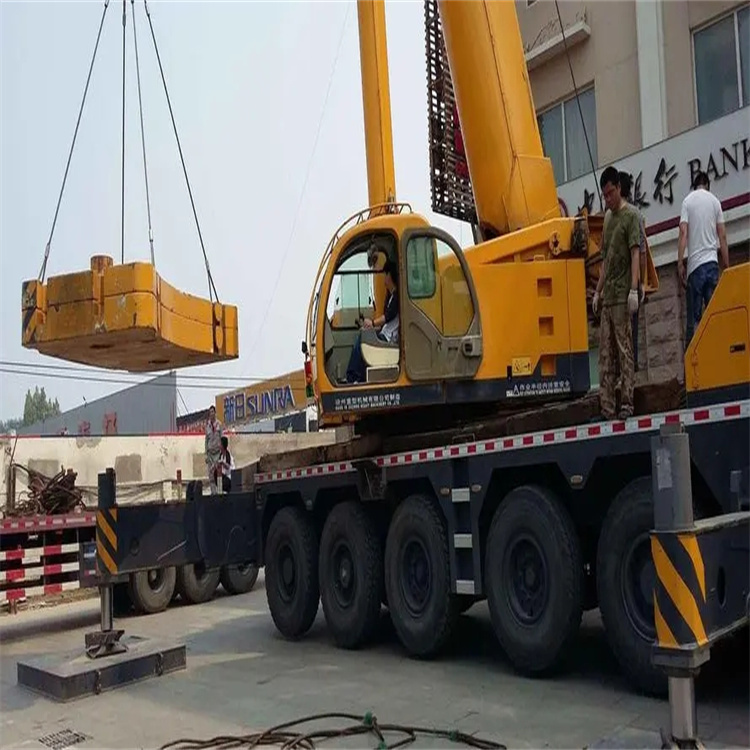 郯城当地吊车出租|机器吊装|75吨|工厂搬迁服务